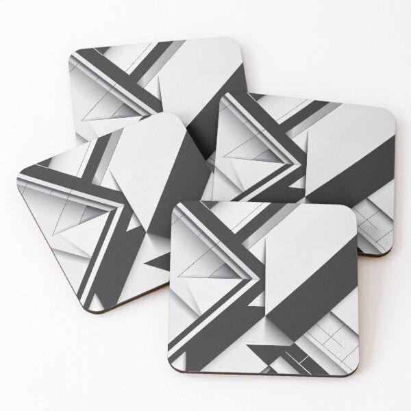 Item preview, Minimalist Geometric Monochrome Abstract Design designed and sold by Prachodayat Artworks.