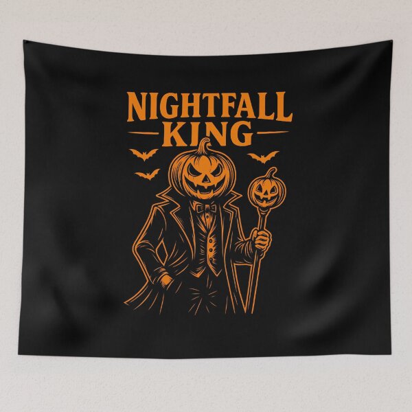 Item preview, Nightfall King – Pumpkin Head Halloween Design designed and sold by ArcadiaSilence.