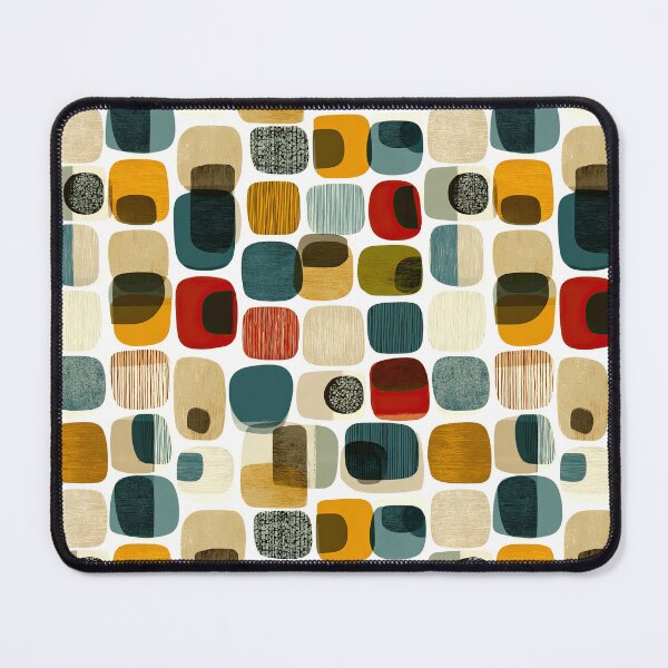 Item preview, Mid-Century Modern Abstract Shapes Pattern 2 designed and sold by Kybruno's Creations.