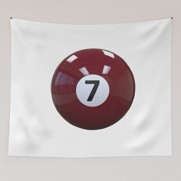 Item preview, Cool billiard ball 7 red designed and sold by Shosho133.