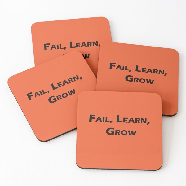 Item preview, Fail Learn Grow – Motivational Quote designed and sold by ArtNestVerse.