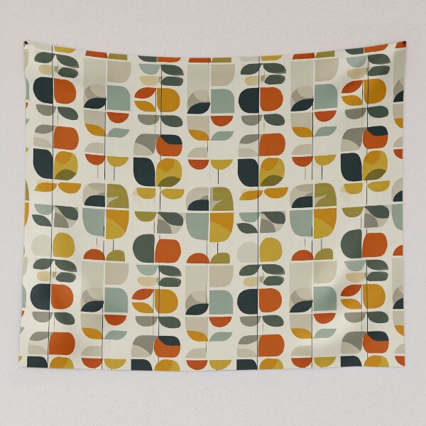 Item preview, Mid-Century Modern Abstract Shapes Pattern 3 designed and sold by Kybruno's Creations.