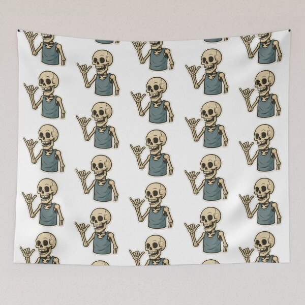 Item preview, Skeleton Shaka gesture, Chill Vibes designed and sold by BrinaandPops.