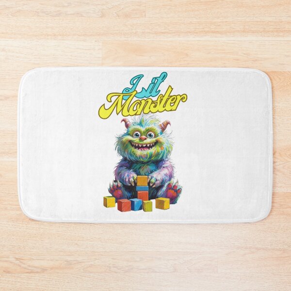 Item preview, Lil’ Monster – Colorful Cute Baby Monster with Blocks designed and sold by Kindloom.