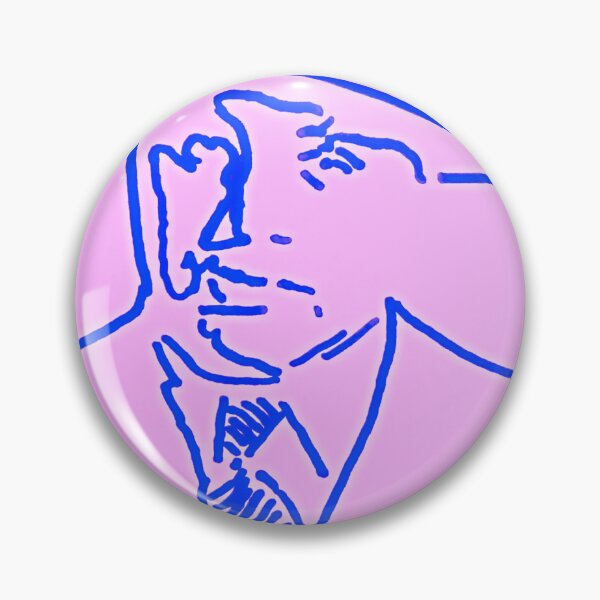 Item preview, Capone blue on pink designed and sold by SJHorsfall.