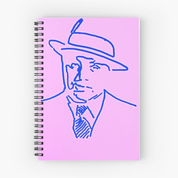 Item preview, Capone blue on pink designed and sold by SJHorsfall.