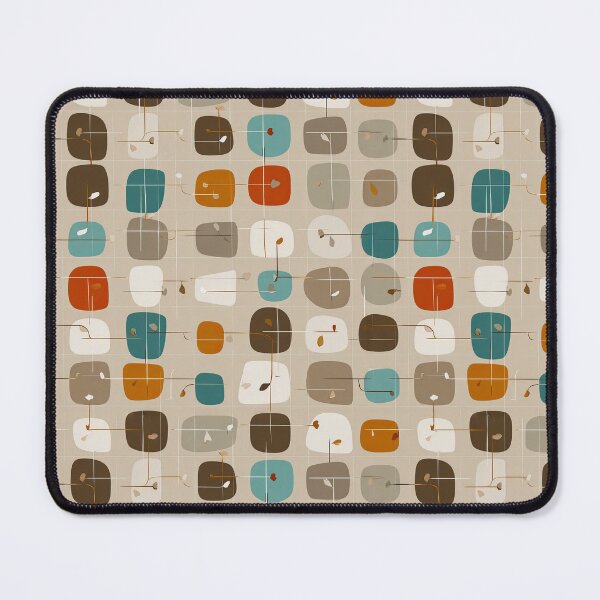Item preview, Mid-Century Modern Abstract Shapes Pattern 4 designed and sold by Kybruno's Creations.