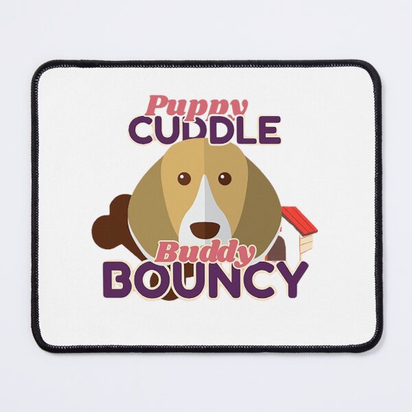 Item preview, Cute Puppy Cuddle Buddy – Bouncy Dog Cartoon Design designed and sold by MR-GOLDEN.