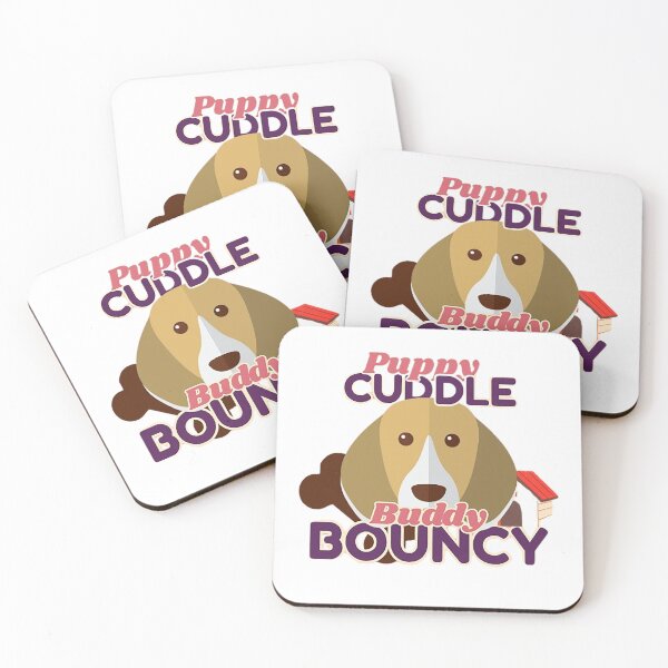 Item preview, Cute Puppy Cuddle Buddy – Bouncy Dog Cartoon Design designed and sold by MR-GOLDEN.