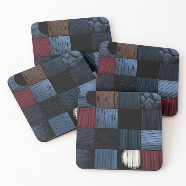 Item preview, Dark Geometric Wood and Stone Pattern designed and sold by Kybruno's Creations.