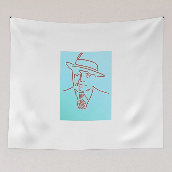 Item preview, Capone Red on Blue  designed and sold by SJHorsfall.