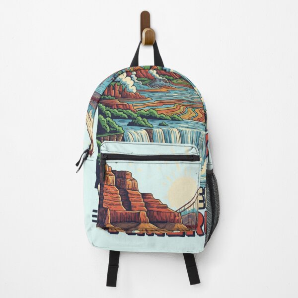 Item preview, Wonderful America – Iconic USA Travel Landmarks Art designed and sold by Wizdem Artworkz.