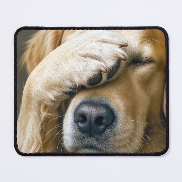 Item preview, Golden Retriever With a Humorous Disbelief Expression designed and sold by Maria Dryfhout.
