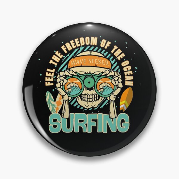 Item preview, Surfing Skeleton Wave Seeker – Feel the Freedom of the Ocean Vintage Design designed and sold by MR-GOLDEN.