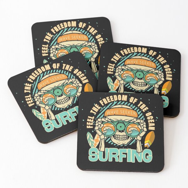 Item preview, Surfing Skeleton Wave Seeker – Feel the Freedom of the Ocean Vintage Design designed and sold by MR-GOLDEN.