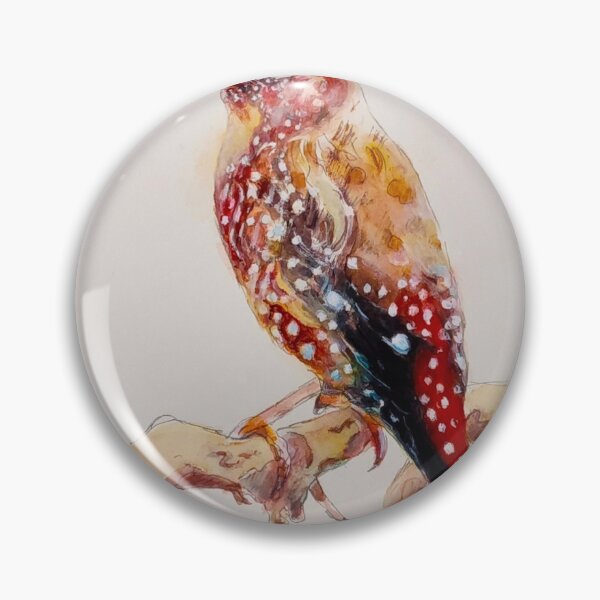 Item preview, Strawberry Finch  designed and sold by Sampa Bhakta.
