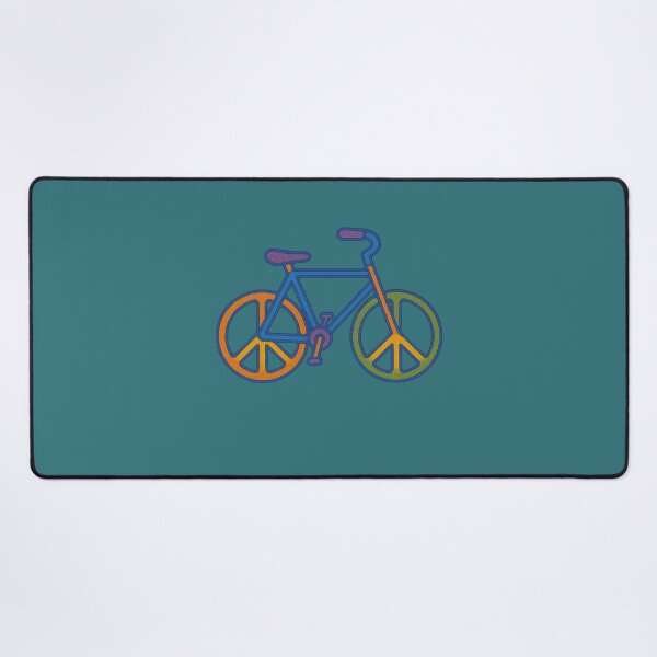 Item preview, Peace sign bicycle design with retro vibes for cyclists designed and sold by FrictionMaxxing.