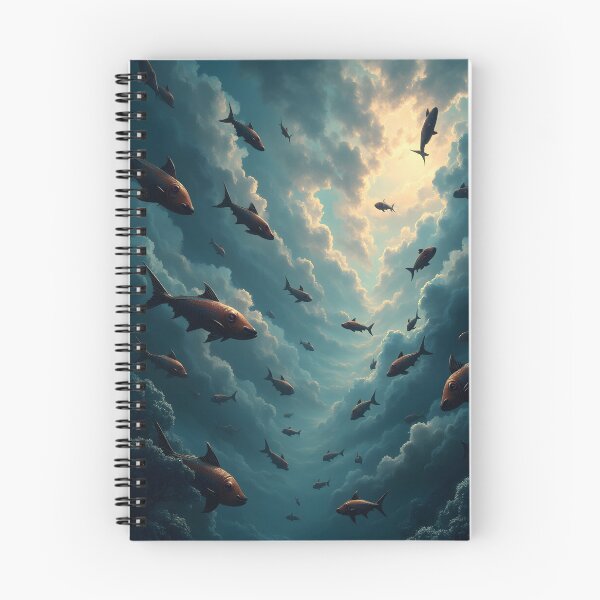 Item preview, Skyward Swim: The Flight of the Fishes designed and sold by oanaunciuleanu.