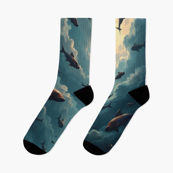 Item preview, Skyward Swim: The Flight of the Fishes designed and sold by oanaunciuleanu.
