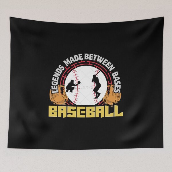 Item preview, Legends Made Between Bases – Baseball Vintage Sports Design designed and sold by MR-GOLDEN.