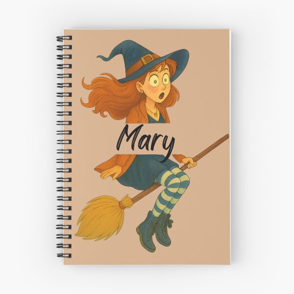 Item preview, Mary Name Customized Halloween Cute Witch designed and sold by Our Bible Journey.