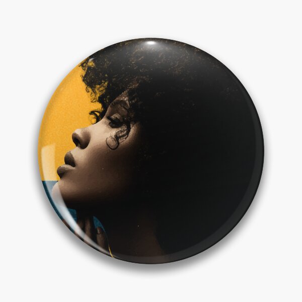 Item preview, Bold Afro Portrait – Modern Tropical Pop Art Collage designed and sold by Moss and Moon Studio.
