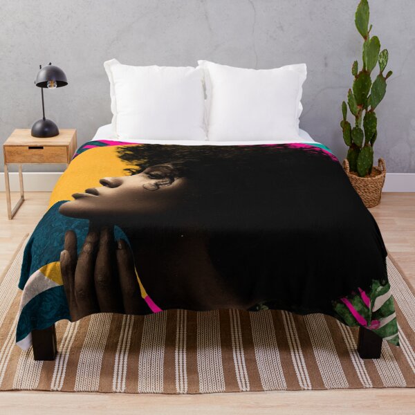 Item preview, Bold Afro Portrait – Modern Tropical Pop Art Collage designed and sold by Moss and Moon Studio.