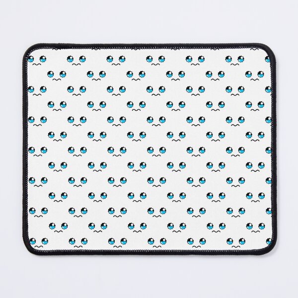 Item preview, Cute kawaii teary face with wavy mouth pattern designed and sold by BlushyPrint.