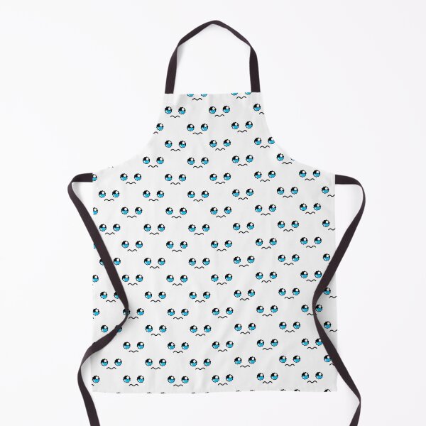 Item preview, Cute kawaii teary face with wavy mouth pattern designed and sold by BlushyPrint.