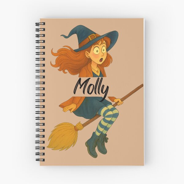 Item preview, Molly Name Customized Halloween Cute Witch designed and sold by Our Bible Journey.