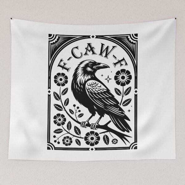 Item preview, Funny Raven F-Caw-F designed and sold by AnsadoWinu.