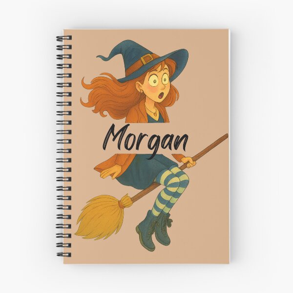 Item preview, Morgan Name Customized Halloween Cute Witch designed and sold by Our Bible Journey.