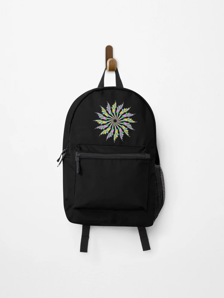 Thumbnail 1 of 3, Backpack, Multicolored mandala designed and sold by Meo Design.