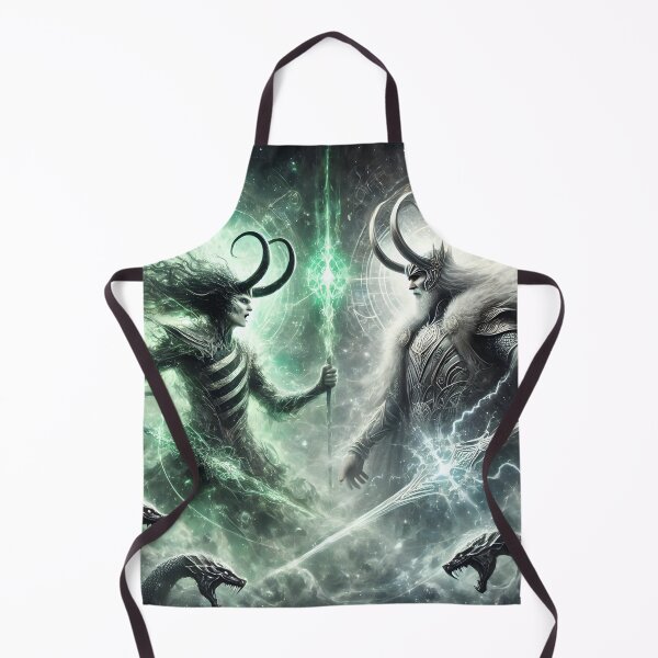 Item preview, "Loki vs. Heimdall – Ragnarök Battle | Norse Mythology Art" designed and sold by Umbra666.