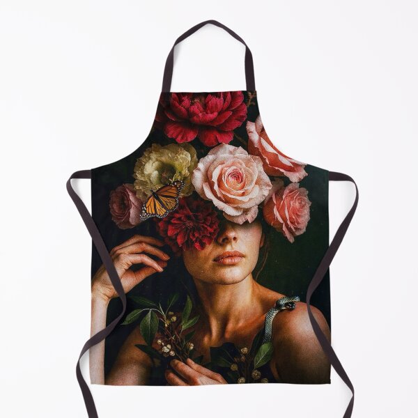 Item preview, Beauty and Temptation: Surreal Portrait with Roses, Snake, and Butterfly designed and sold by seamless.