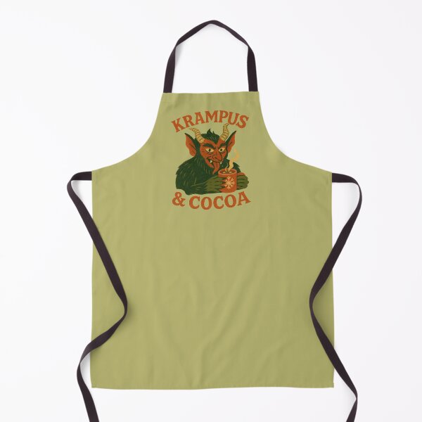 Item preview, Krampus and Cocoa funny spooky Christmas holiday design shirt designed and sold by FrictionMaxxing.