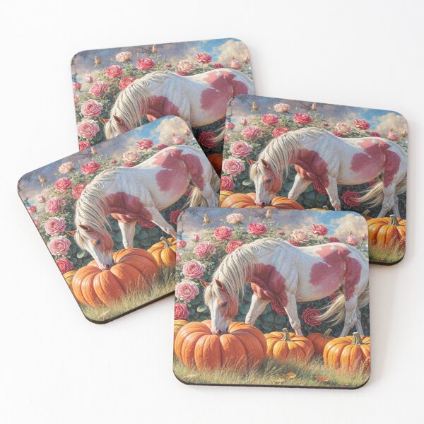 Item preview, Beautiful Horse Eating a Pumpkin designed and sold by M-Y-A-R-T-.