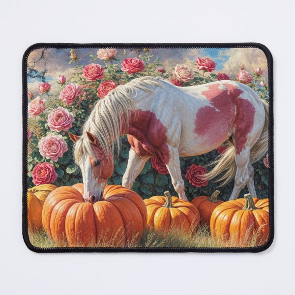 Item preview, Beautiful Horse Eating a Pumpkin designed and sold by M-Y-A-R-T-.