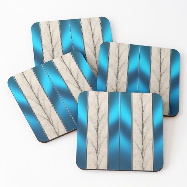 Item preview, Blue Gradient with Marble Texture Stripes designed and sold by Bellassi.