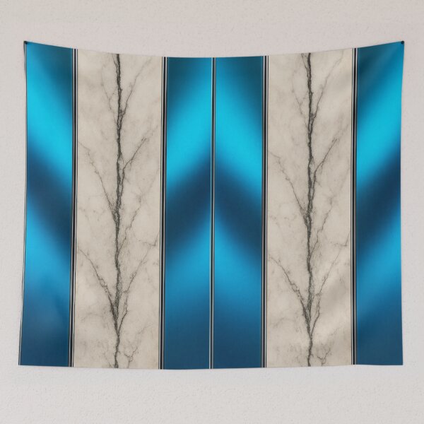 Item preview, Blue Gradient with Marble Texture Stripes designed and sold by Bellassi.