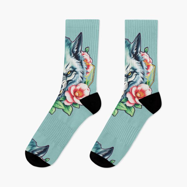 Item preview, Fierce Pastel Wolf Face – Wild Power in Soft Colors designed and sold by Naturalite19.
