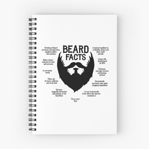 Item preview, Beard Facts English (black) designed and sold by hard2wear.