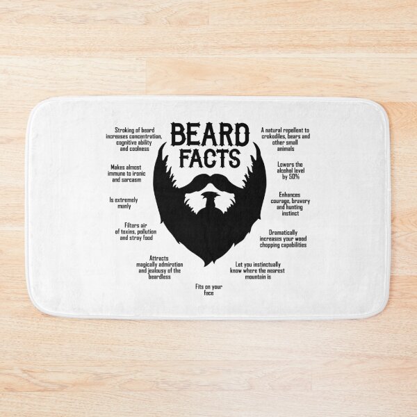 Item preview, Beard Facts English (black) designed and sold by hard2wear.