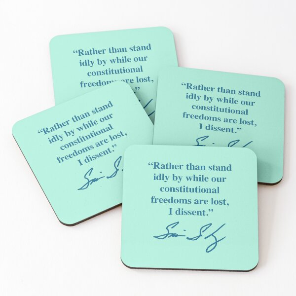 Item preview, I dissent - Sonia Sotomayor (blue green signature) designed and sold by Thelittlelord.