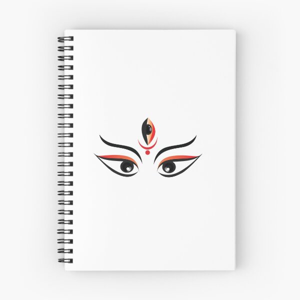 Item preview, Durga face illustration vector in traditional Indian art style, designed and sold by FireFXStudio.