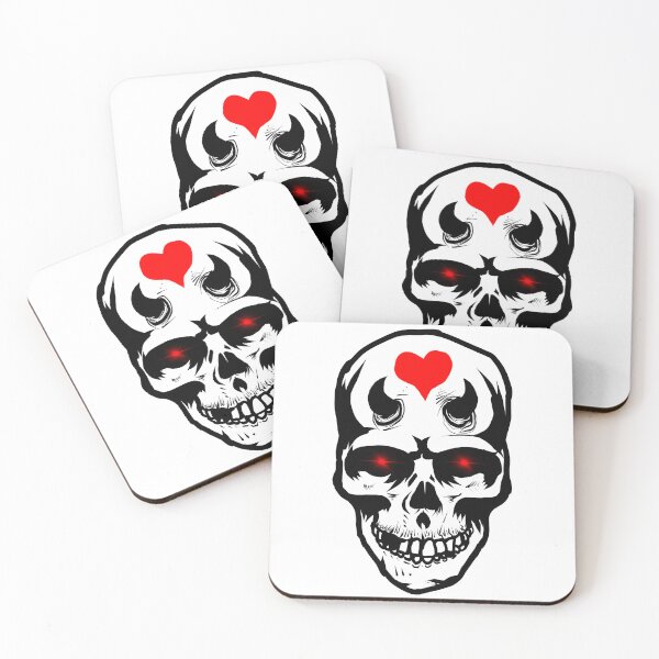 Item preview, Evil Love Skull designed and sold by Shiny Red Nothing.