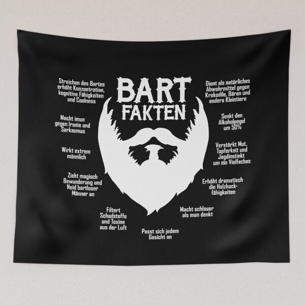 Item preview, Beard Facts / Beard Facts German (white) designed and sold by hard2wear.