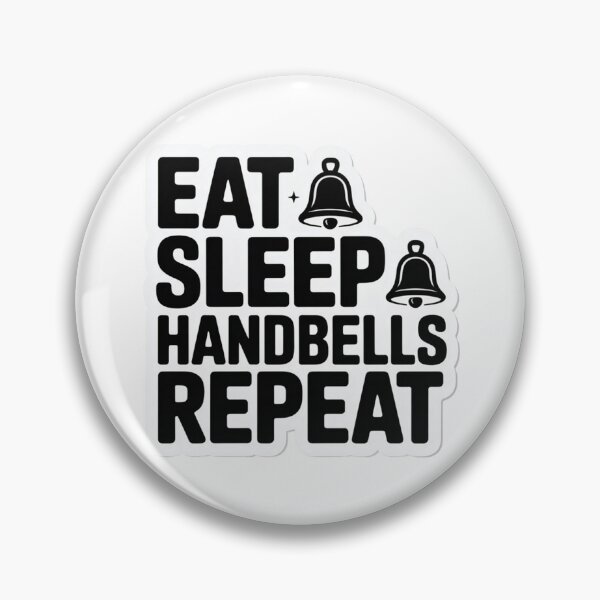 Item preview, Eat Sleep Handbells Repeat designed and sold by VividTrails.