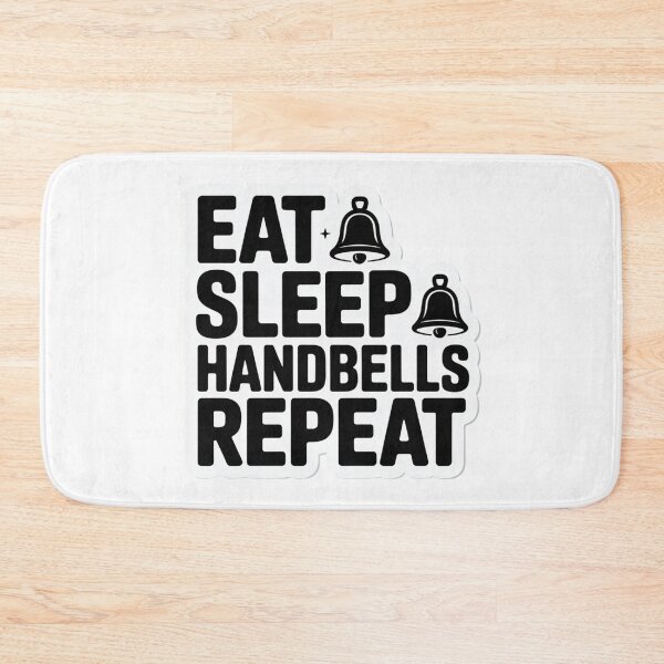 Item preview, Eat Sleep Handbells Repeat designed and sold by VividTrails.