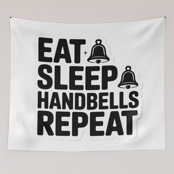 Item preview, Eat Sleep Handbells Repeat designed and sold by VividTrails.